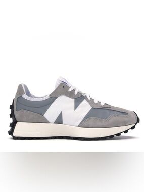 New Balance Men’s Gray, White and Light Gray Retro Runner -327